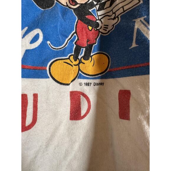 Vintage Disney MGM Studios Shirt Mens Large Mickey Mouse Movie Graphic 1987 80s - Picture 3 of 6